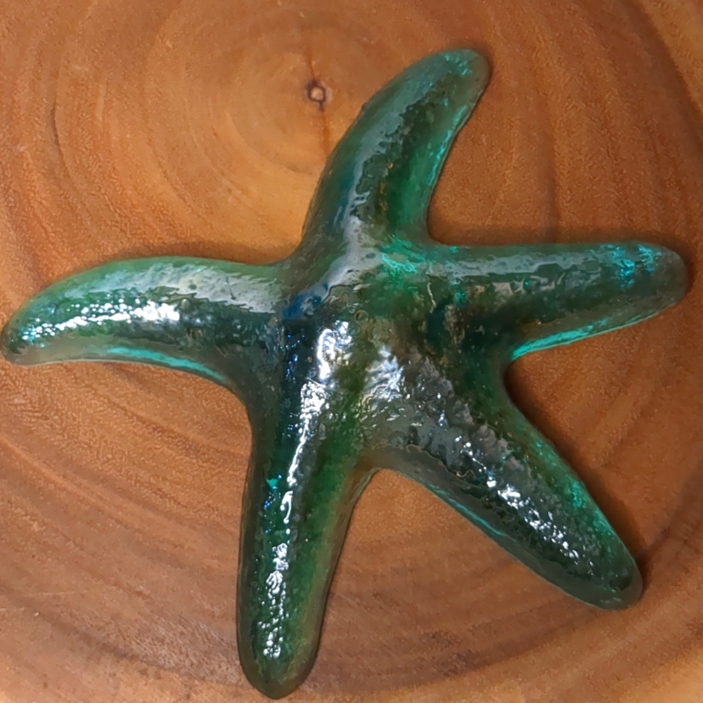 Hand Blown Glass Starfish